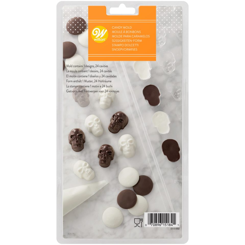 Wilton chocolademal Mini Skull