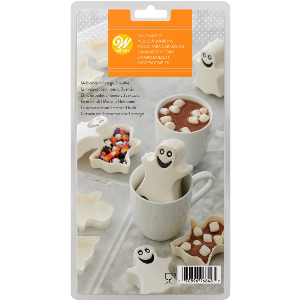 Wilton chocolademal Choco Bomb Ghost set van 2