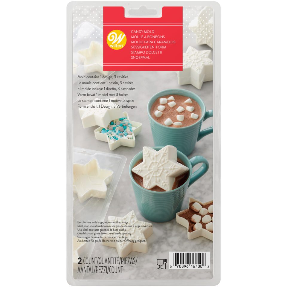 Wilton 3D chocolademal Hot Chocolate sneeuwvlok