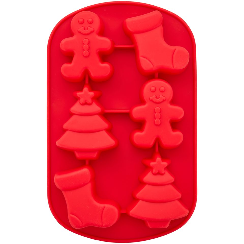 Wilton siliconen mal Stocking/Gingerbread/Tree