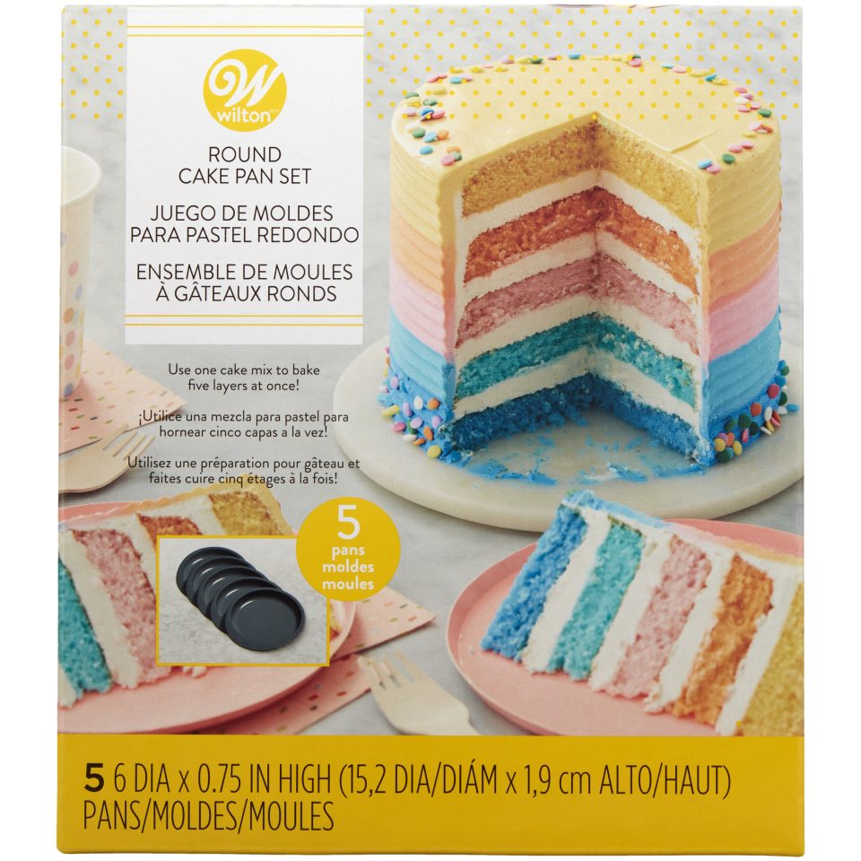 Wilton bakvorm Easy Layers 15 cm set van 5