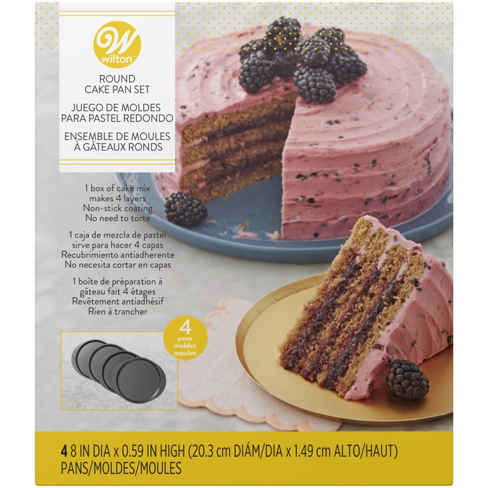 Wilton Easy Layers bakvorm 20 cm set van 4