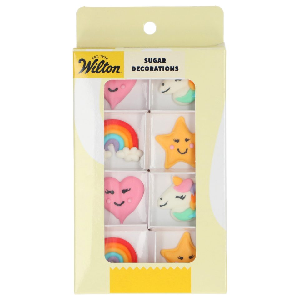 Wilton suikerdecoraties Unicorn Dream set van 8