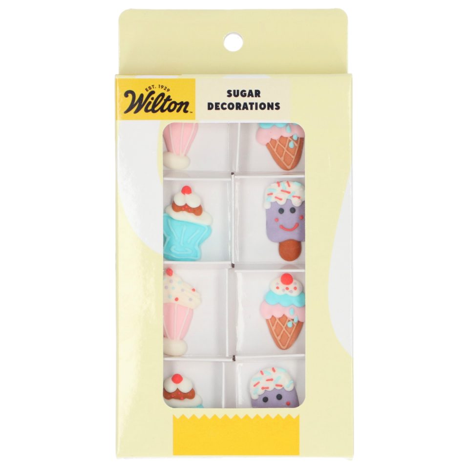 Wilton suikerdecoraties Ice Cream Party set van 8