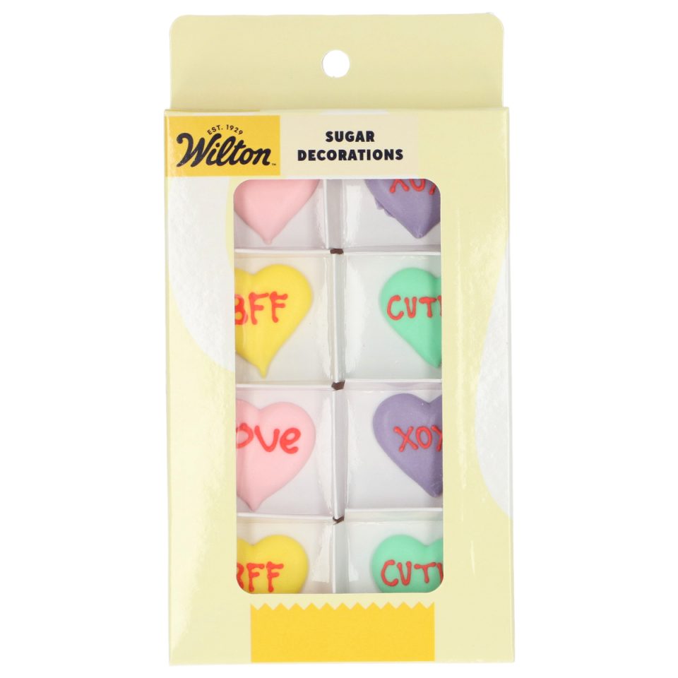 Wilton suikerdecoraties Love Notes set van 8