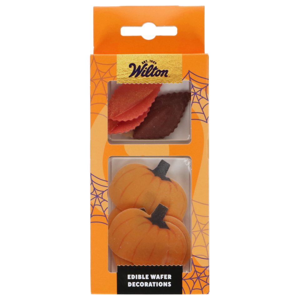 Wilton ouweldecoraties Autumn Leaves and Pumpkins set van 10