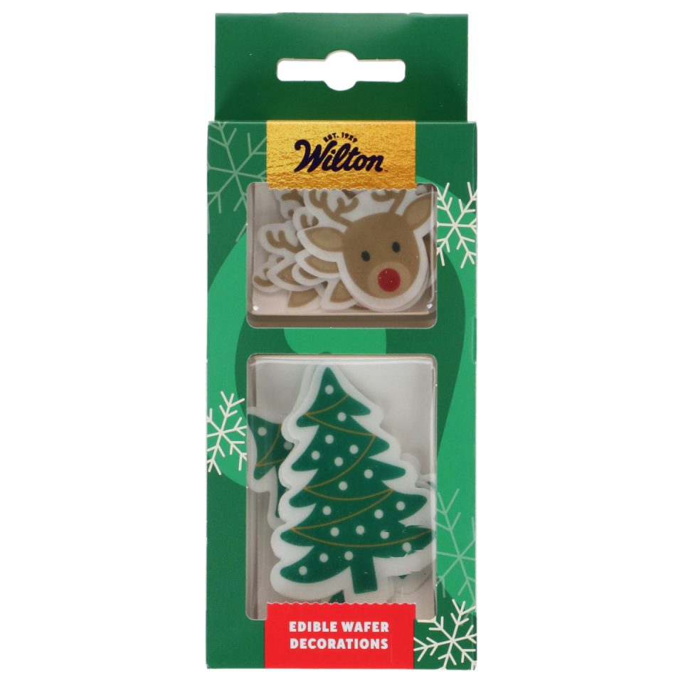 Wilton ouweldecoraties Reindeer & Christmas Trees set van 9