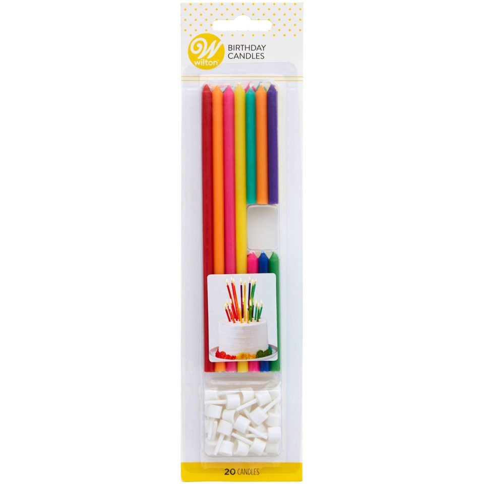 Wilton verjaardagskaarsjes Tall & Short 20 stuks
