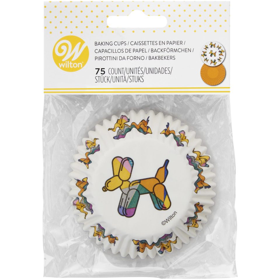 Wilton cupcakevormpjes Balloon Dog and Orange 75 stuks