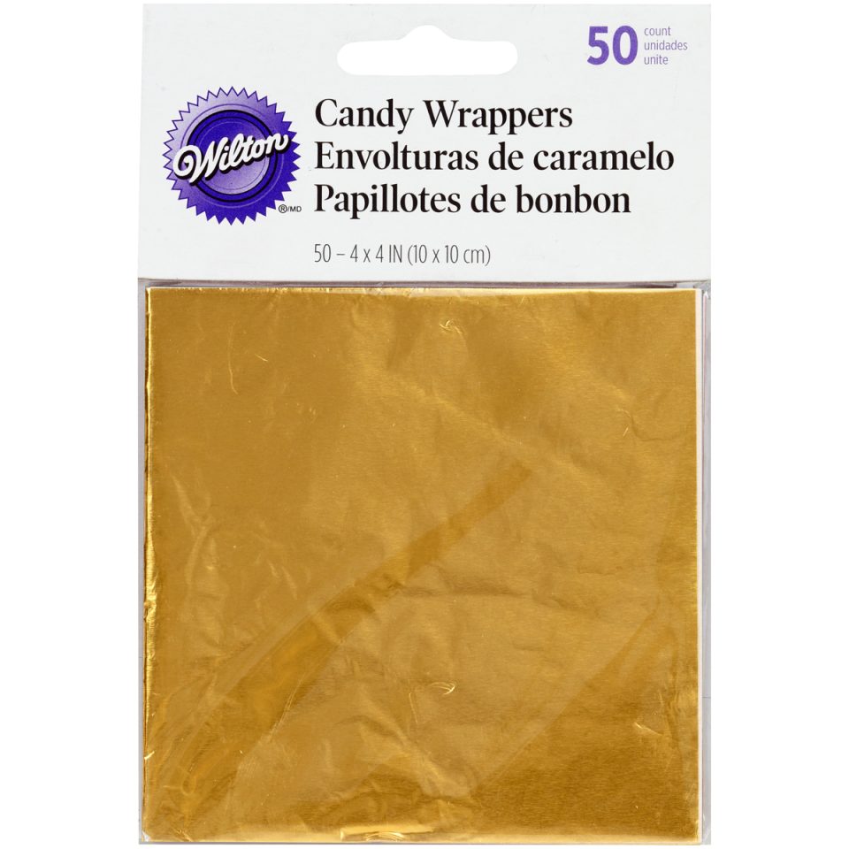 Wilton Foil Wrappers Gold 50 stuks