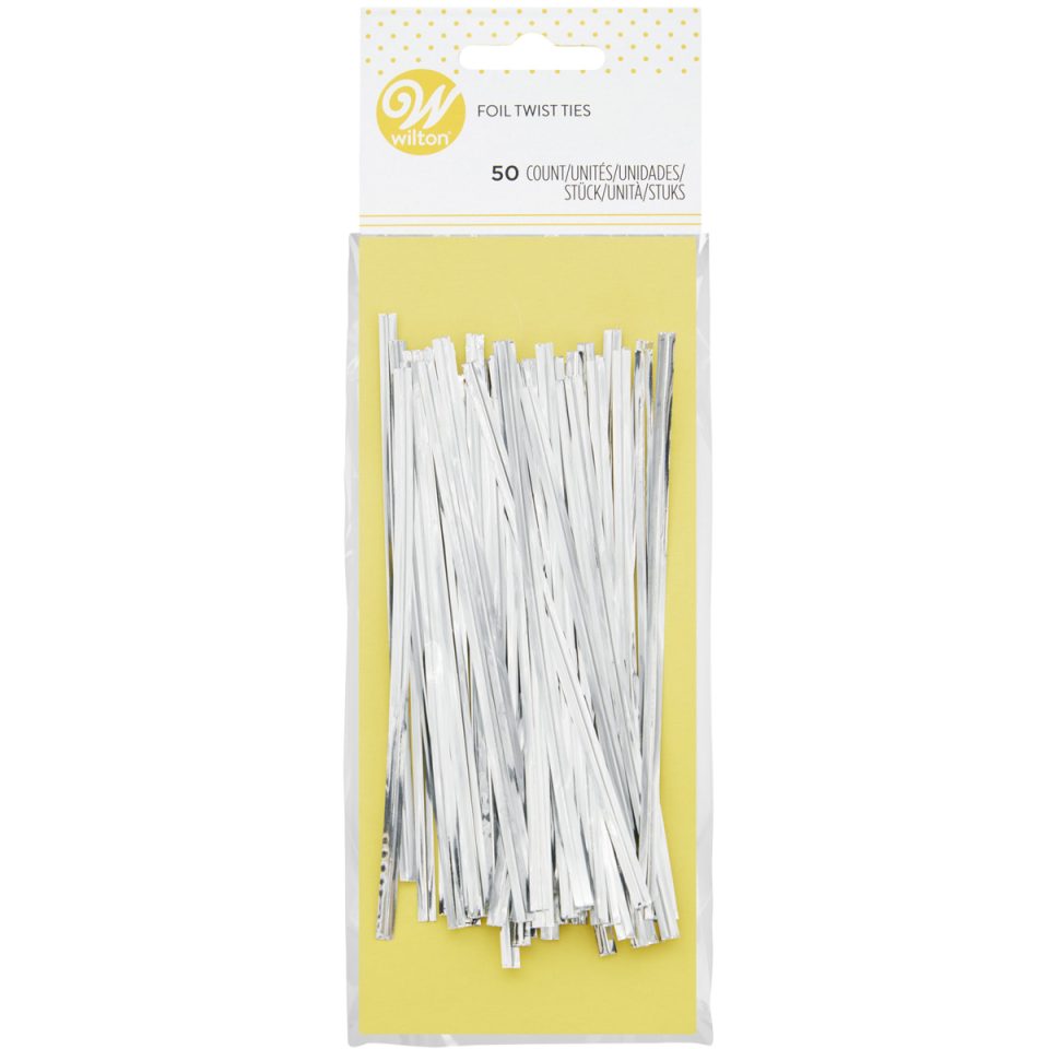 Wilton Twist Ties Silver 50 stuks