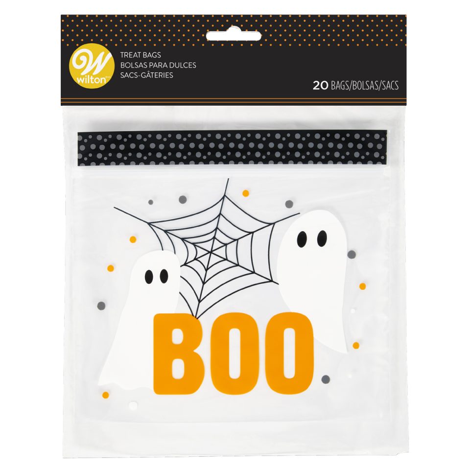 Wilton hersluitbare traktatiezakjes Boo 20 stuks