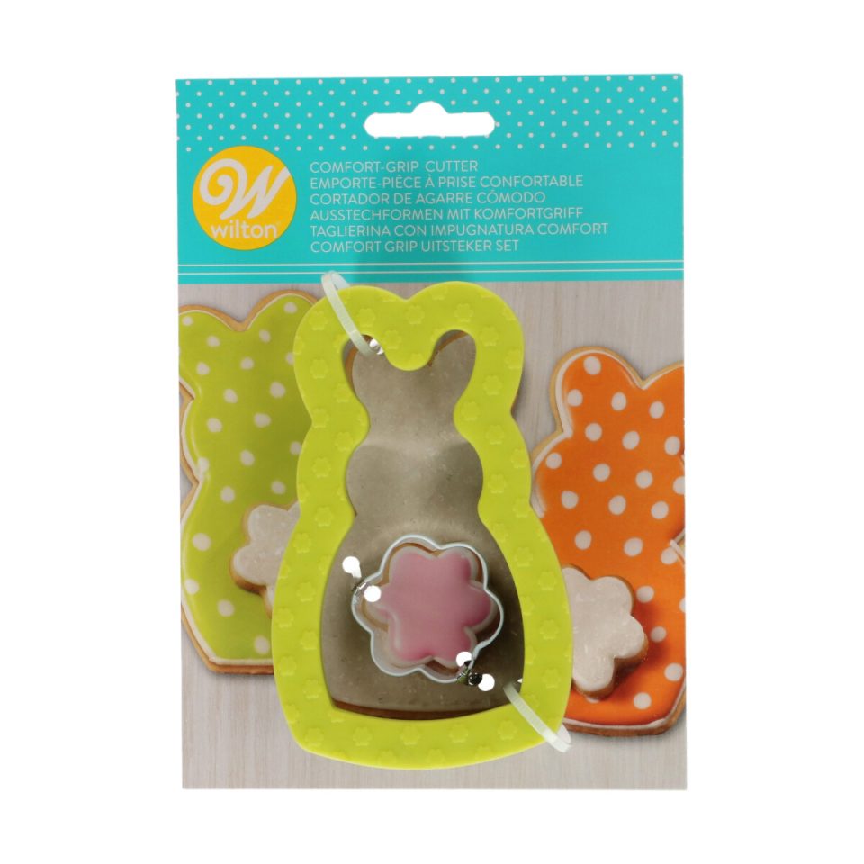 Wilton Comfort Grip uitsteker Bunny met Mini Tail set van 2