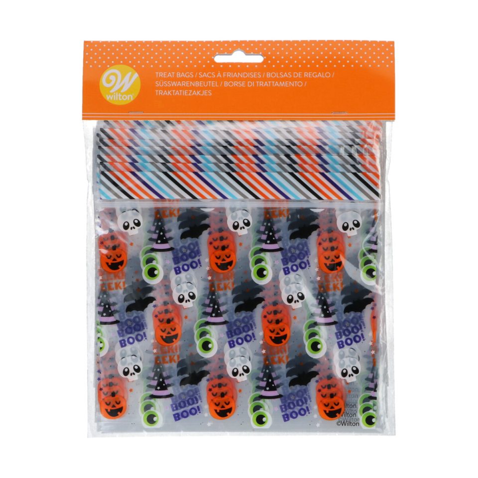 Wilton hersluitbare traktatiezakjes Boo! Eek! 20 stuks
