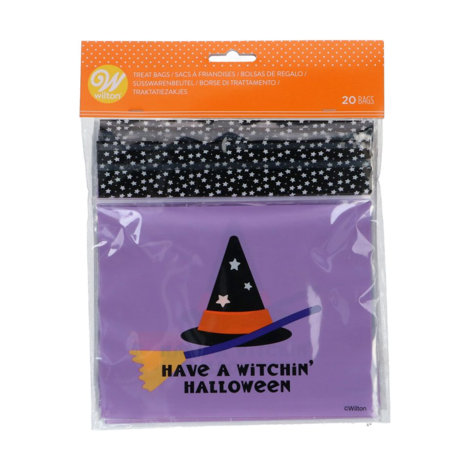 Wilton hersluitbare traktatiezakjes Witchin' Halloween 20 stuks