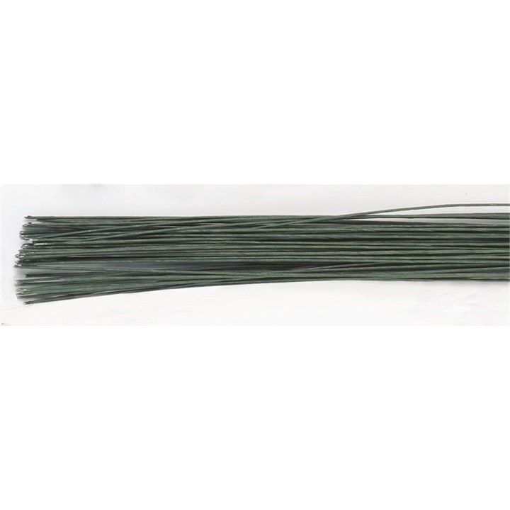 Culpitt Floral Wire Dark Green 22 Gauge set van 20