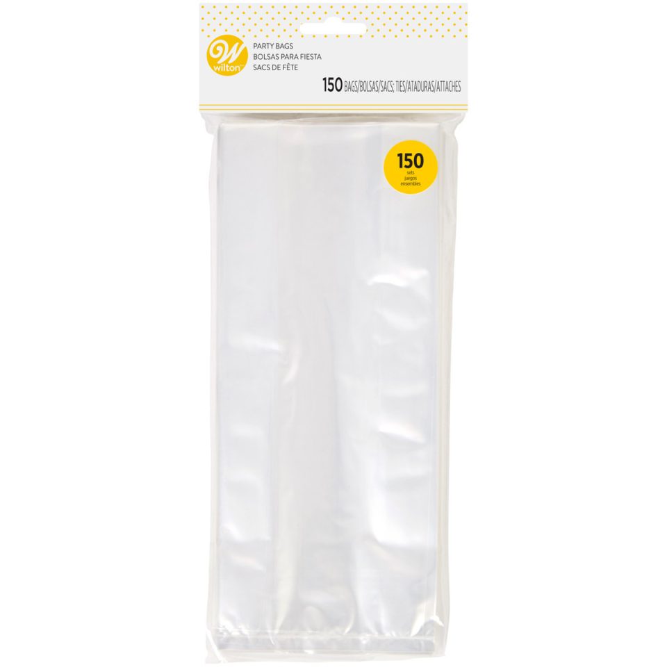 Wilton uitdeelzakjes Clear 150 stuks