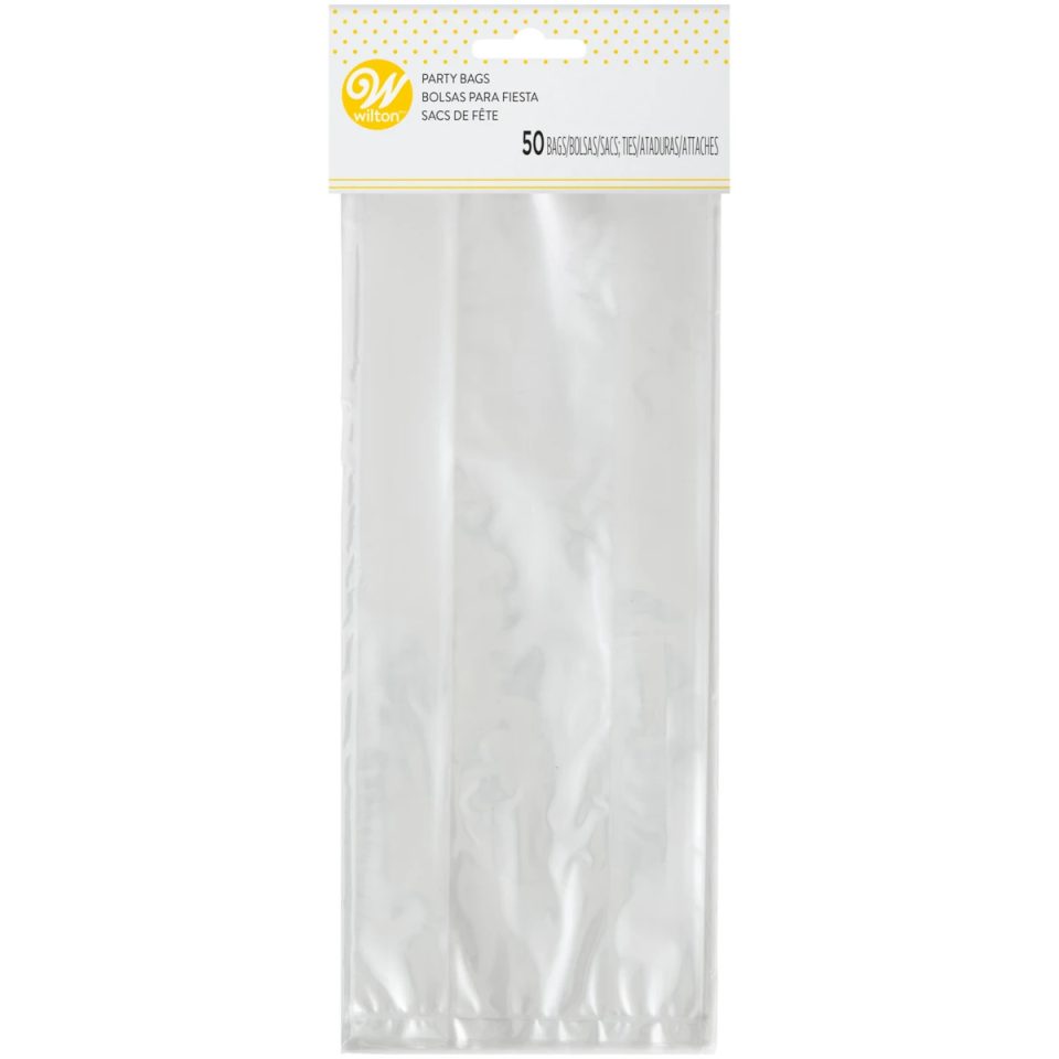 Wilton uitdeelzakjes Clear 50 stuks