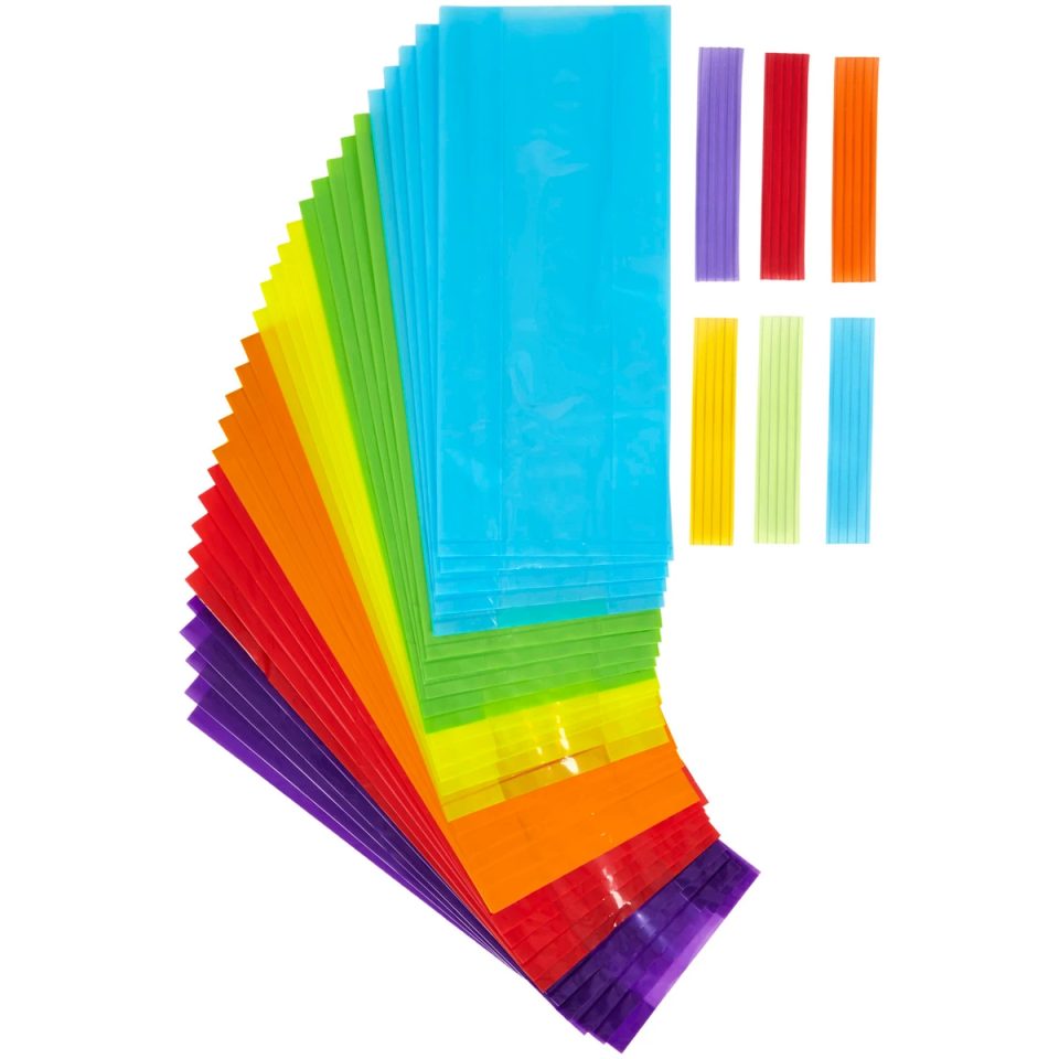 Wilton uitdeelzakjes Colours 30 stuks