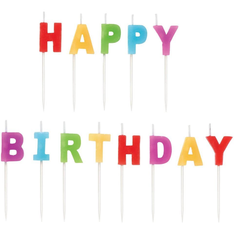 Wilton Candles Happy Birthday set van 13