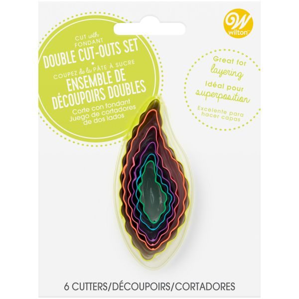 Wilton Double-Sided uitsteker blad set van 6