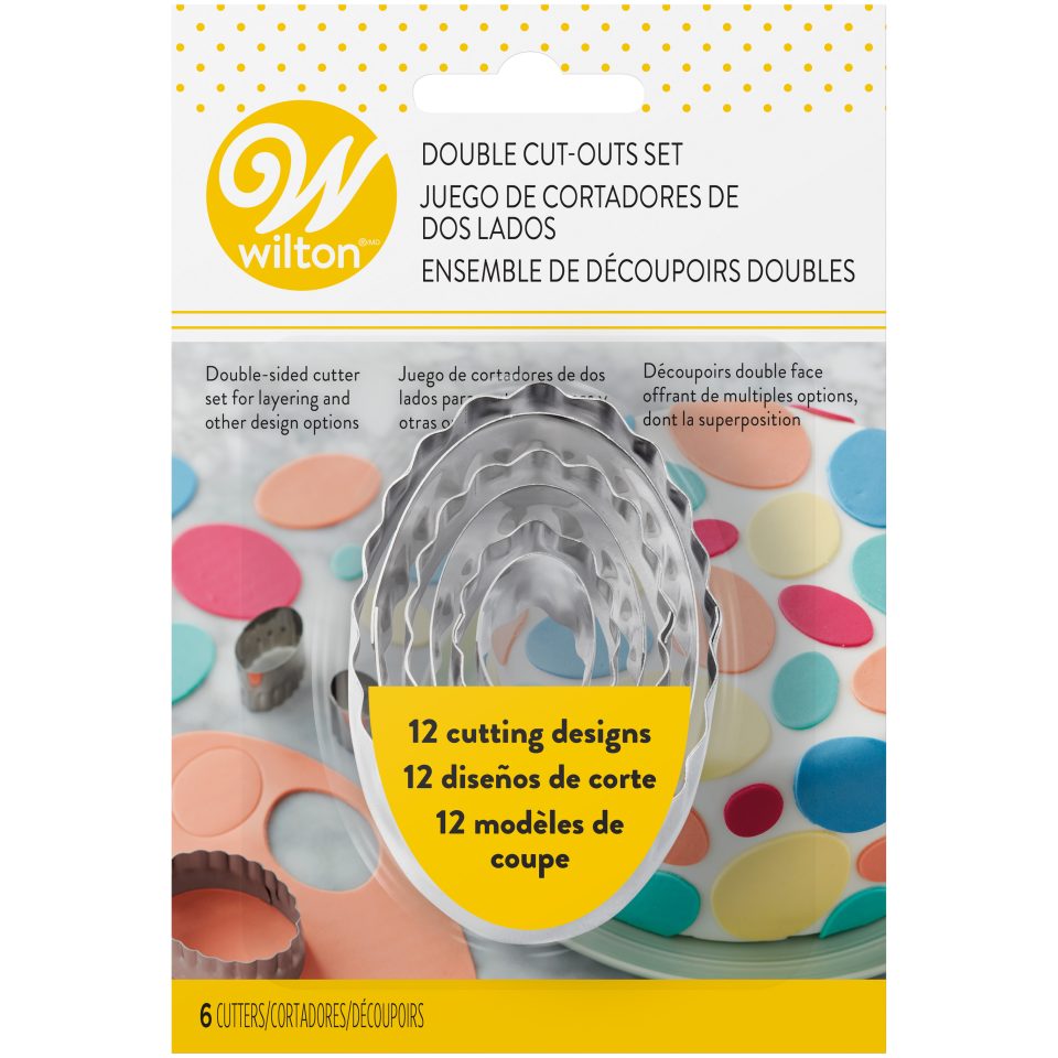 Wilton Double-Sided uitsteker Oval set van 6