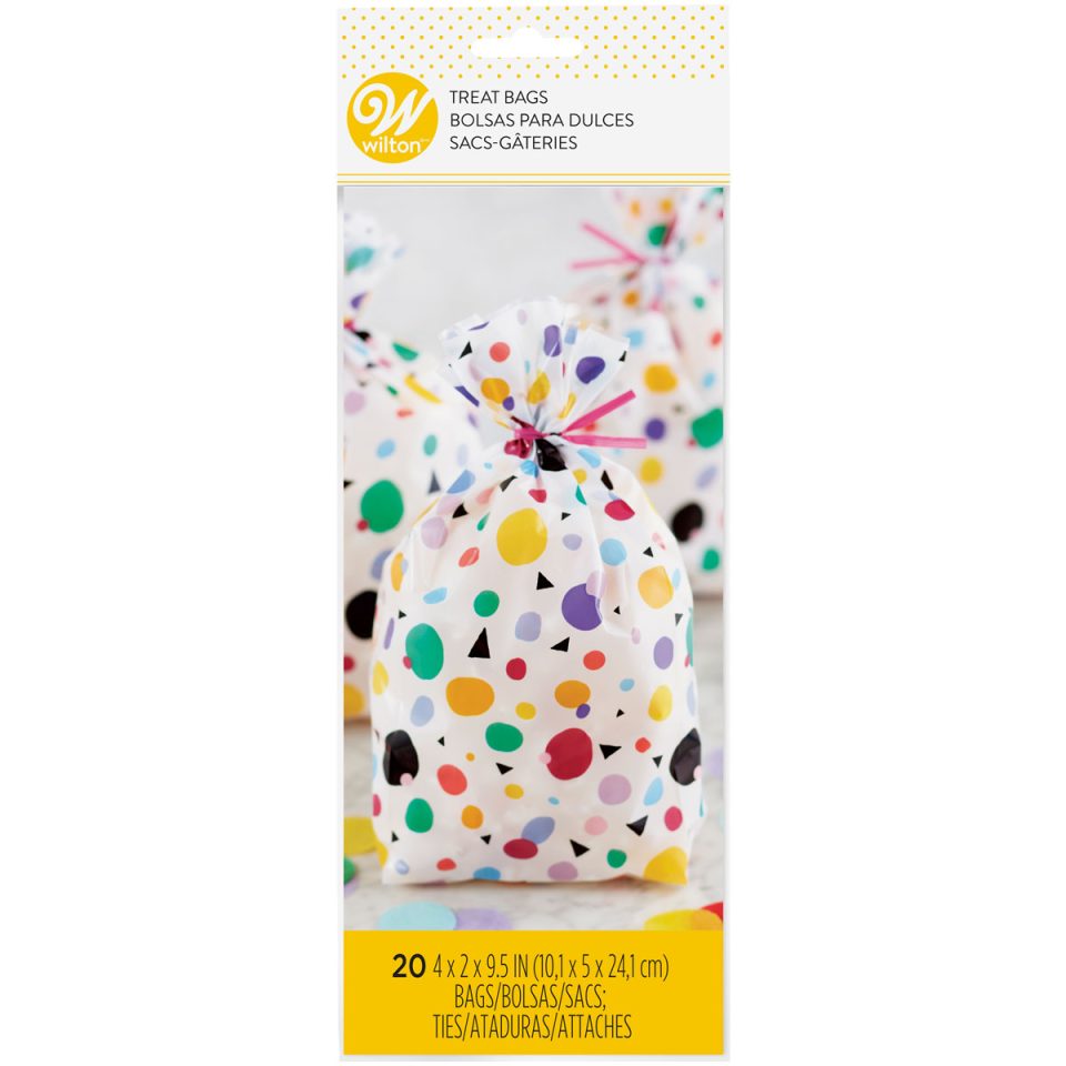 Wilton traktatiezakjes Max Dots Triangle 20 stuks