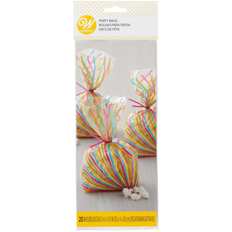 Wilton uitdeelzakjes Colorwheel 20 stuks