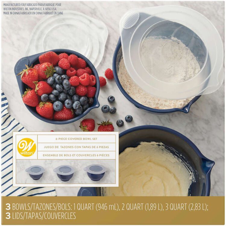 Wilton Covered Bowl set van 3