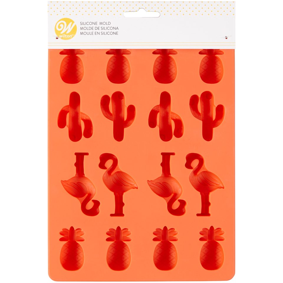 Wilton siliconen mal Pineapple/Cacti/Flamingo