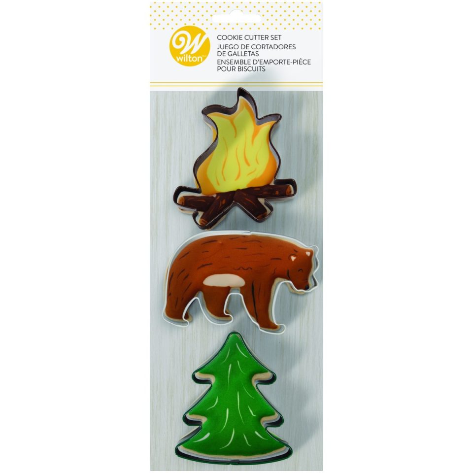 Wilton uitsteker Fire/Bear/Tree set van 3