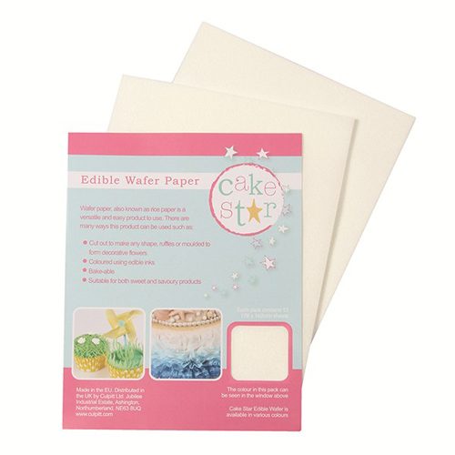 Cake Star Edible ouwelpapier White 12 stuks