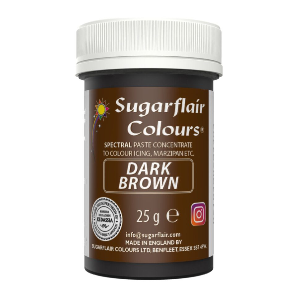 Sugarflair kleurstof Dark Brown 25 g