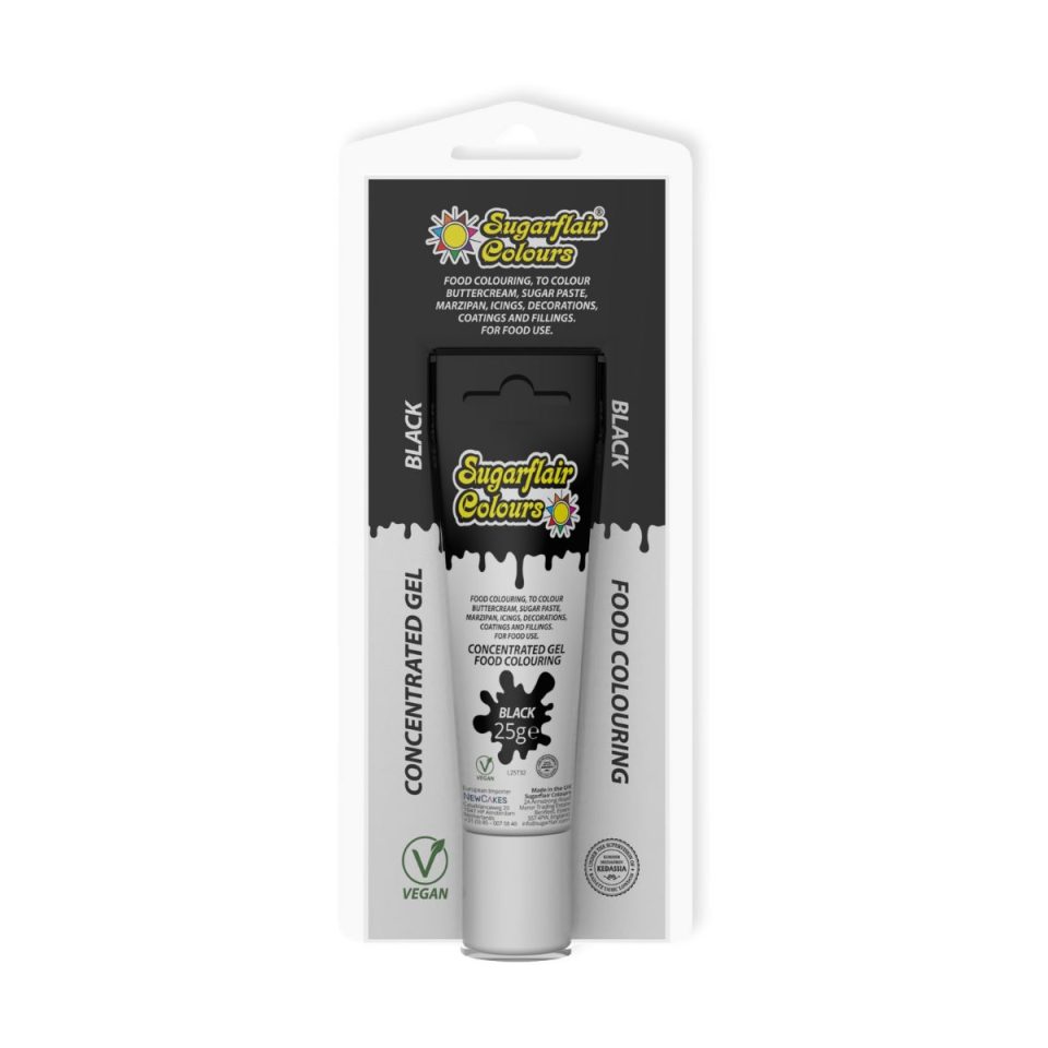 Sugarflair kleurstof Tube Black 25 g