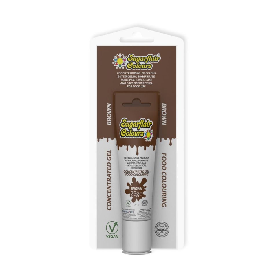 Sugarflair kleurstof Tube Brown 25 g