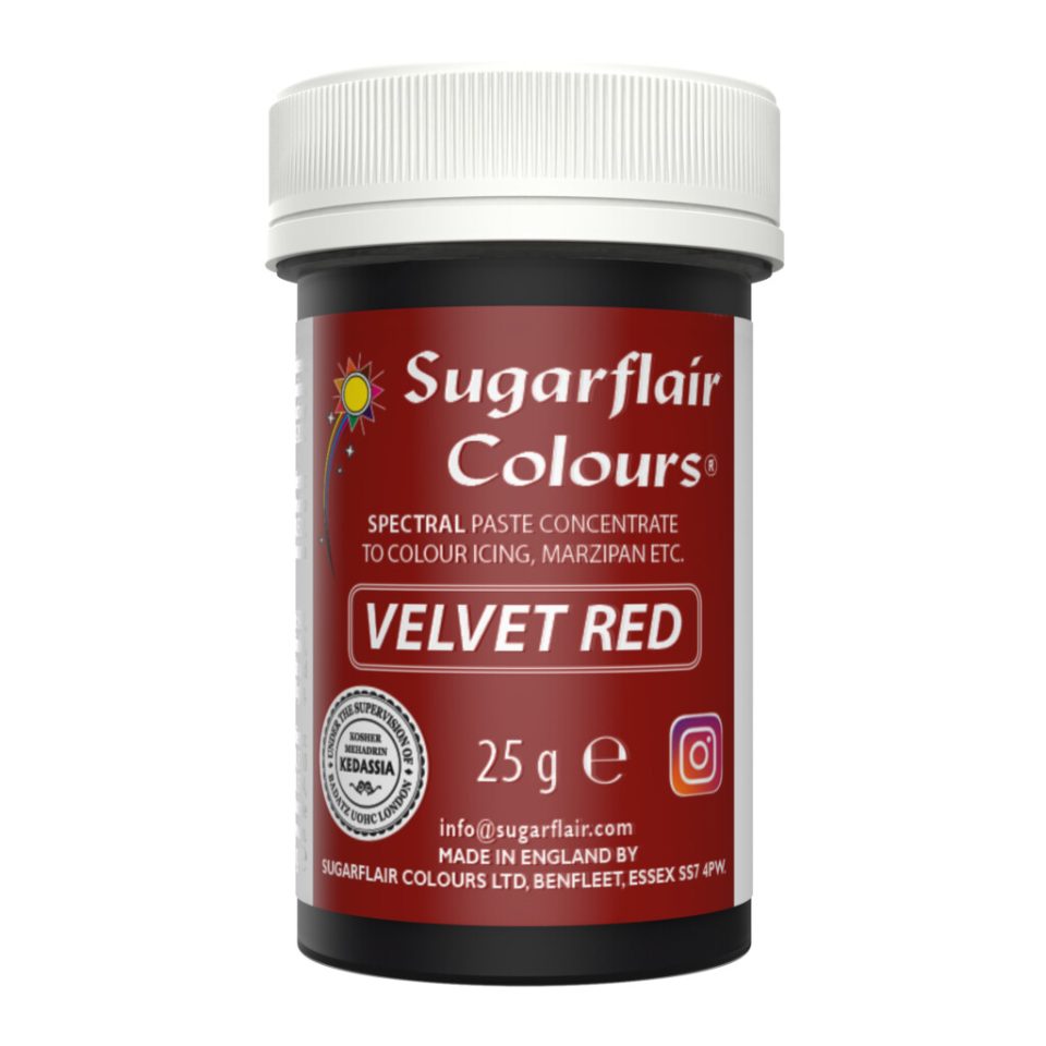 Sugarflair kleurstof Velvet Red 25 g