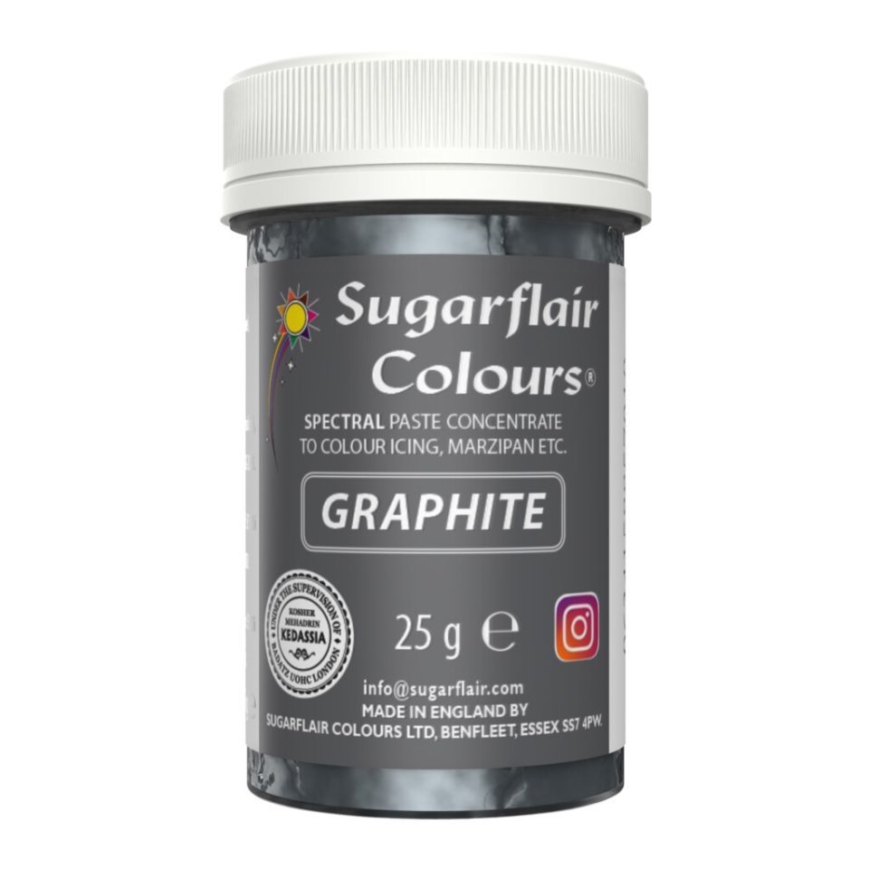 Sugarflair kleurstof Graphite 25 g