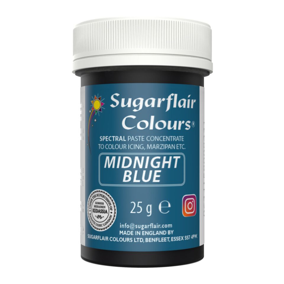 Sugarflair kleurstof Midnight Blue 25 g