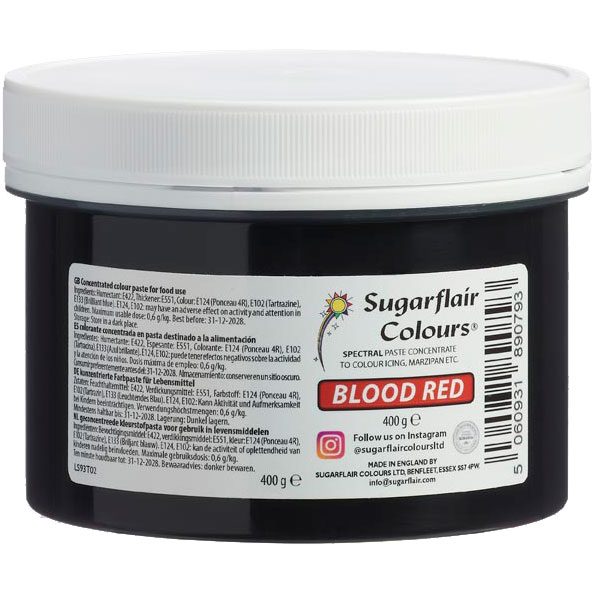 Sugarflair kleurstof Blood Red 400 g
