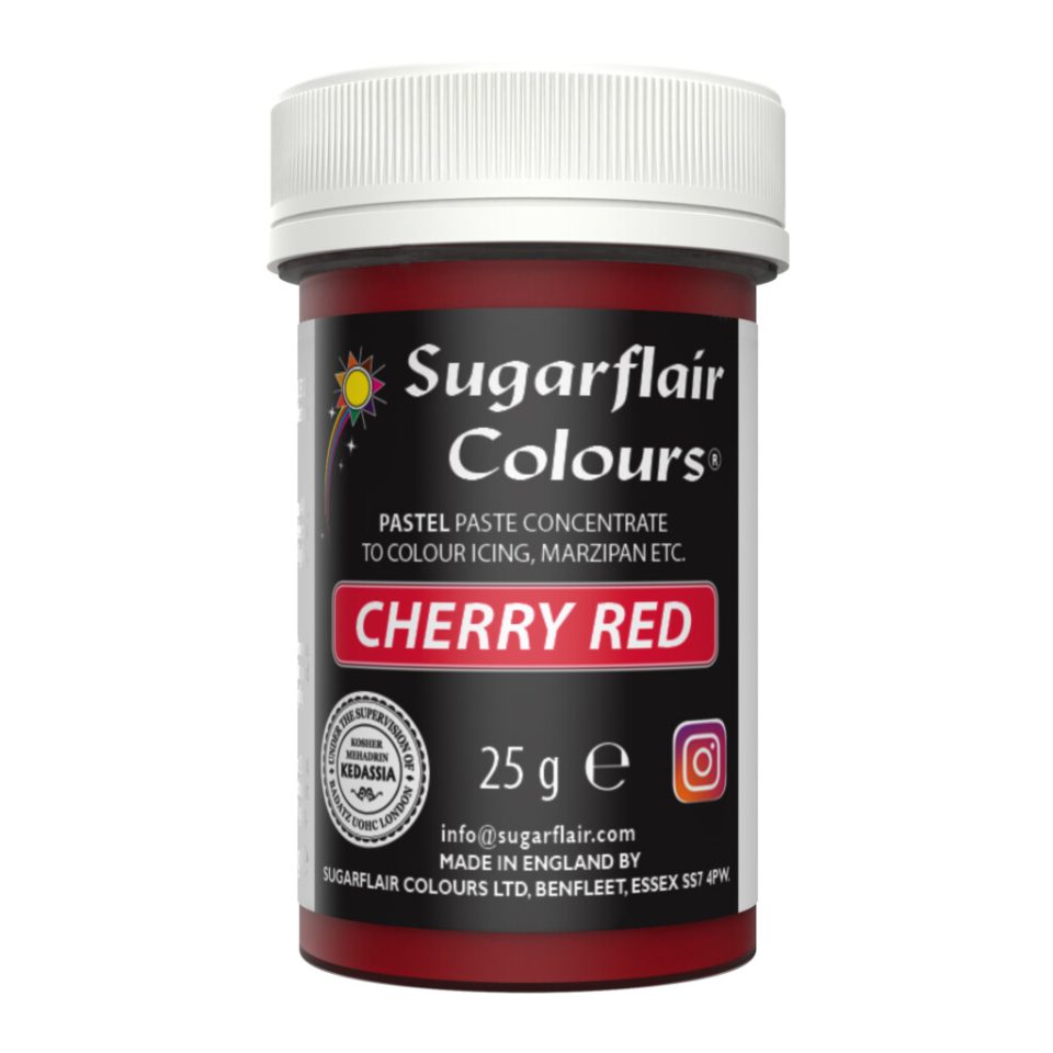 Sugarflair kleurstof Pastel Cherry Red 25 g