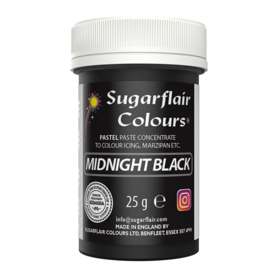 Sugarflair kleurstof Pastel Midnight Black 25 g