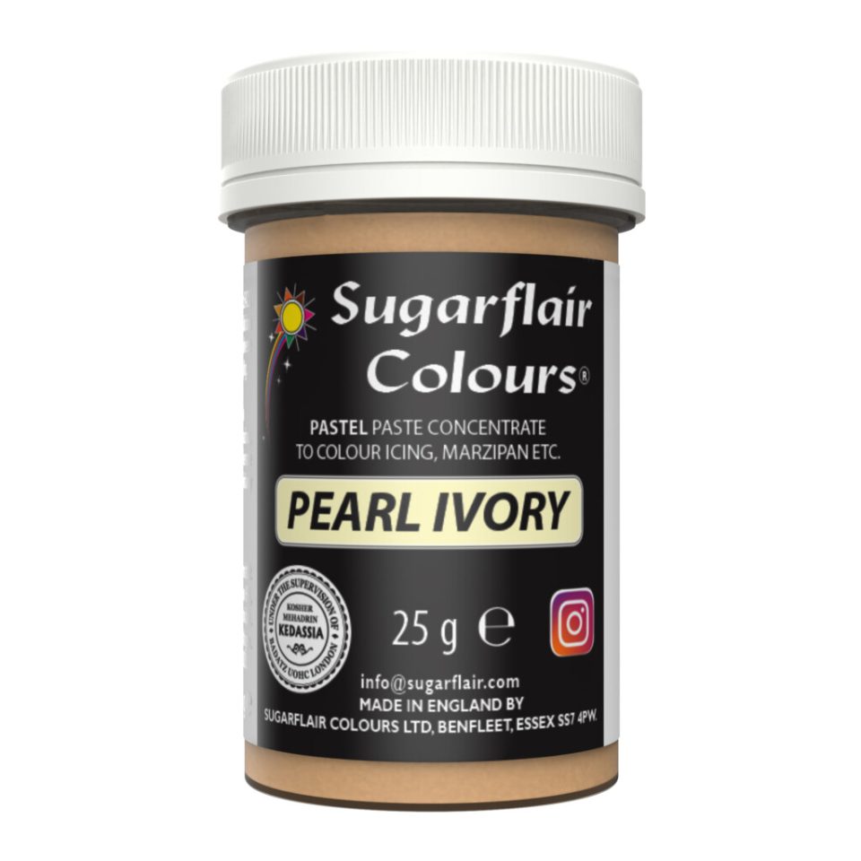 Sugarflair kleurstof Pastel Pearl Ivory 25 g