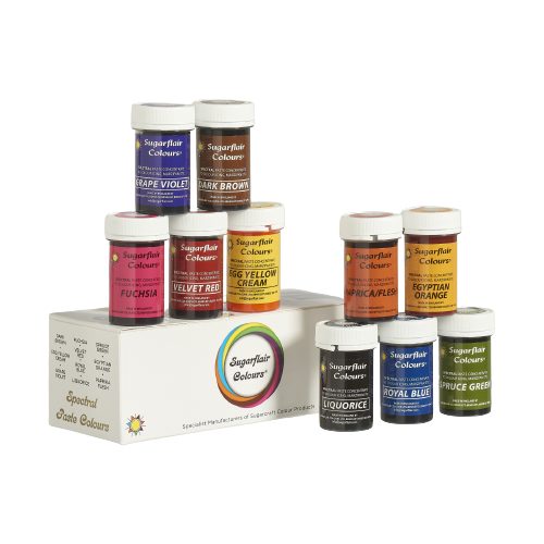 Sugarflair kleurstof Collection set van 10