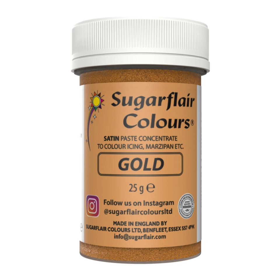 Sugarflair kleurstof Satin Gold 25 g