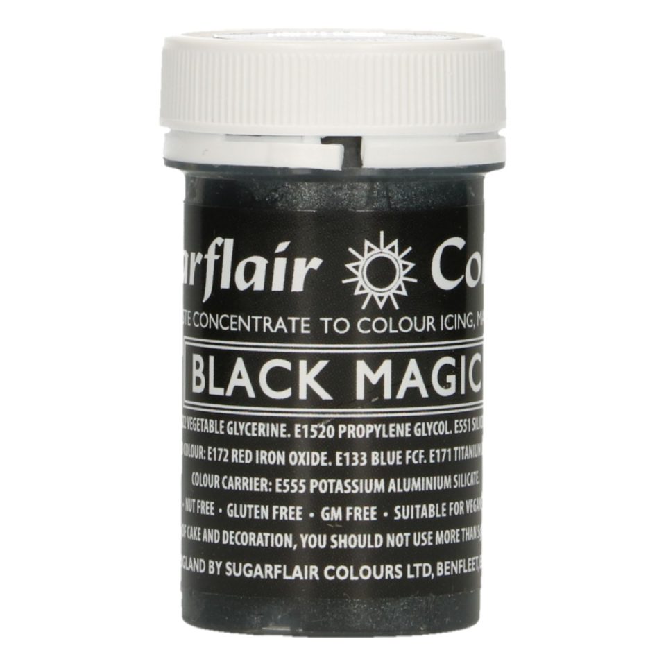 Sugarflair kleurstof Satin Black Magic 25 g