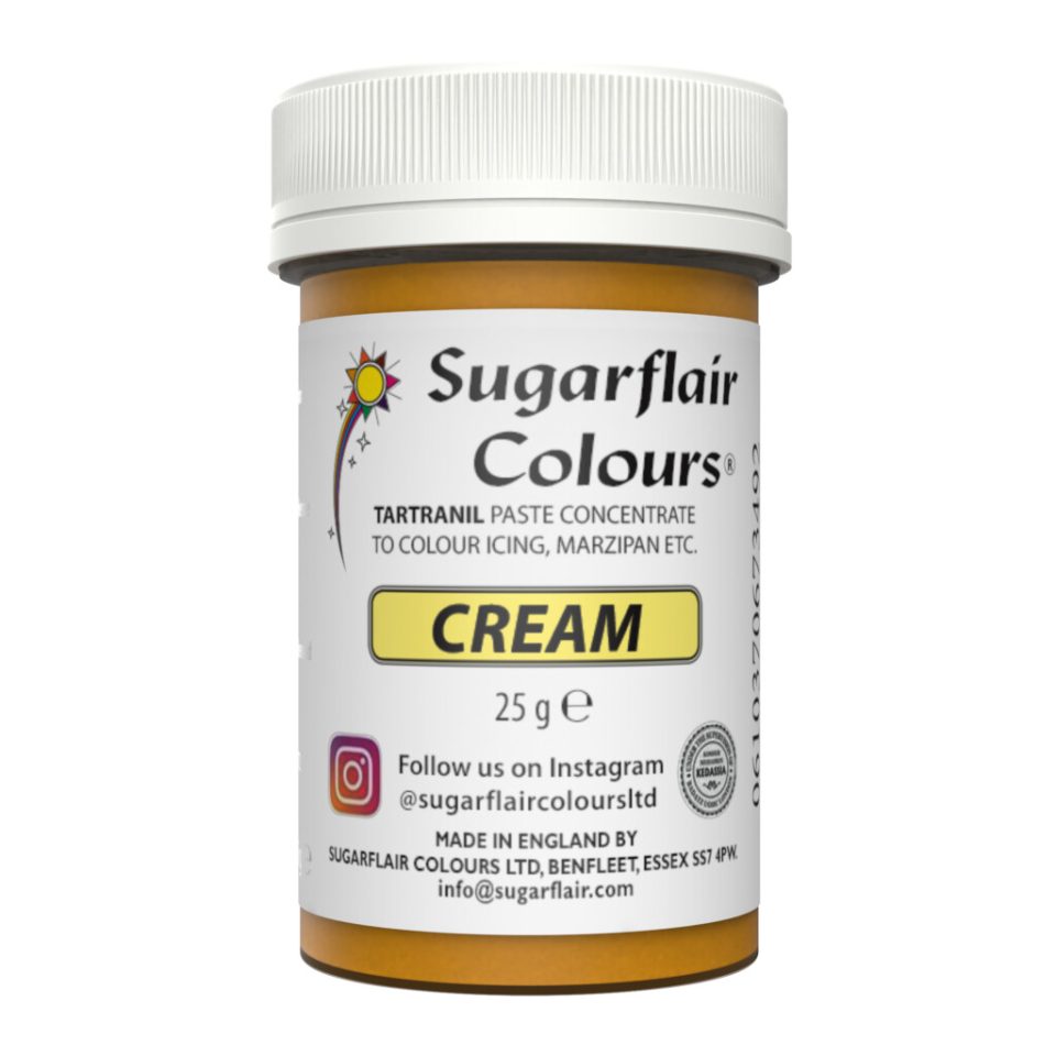 Sugarflair Tartranil kleurstof Cream 25 g