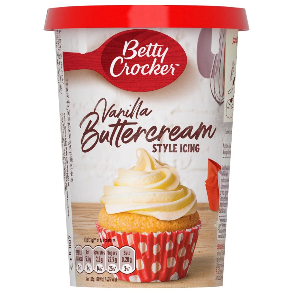 Betty Crocker Vanilla Buttercream Icing 400 g