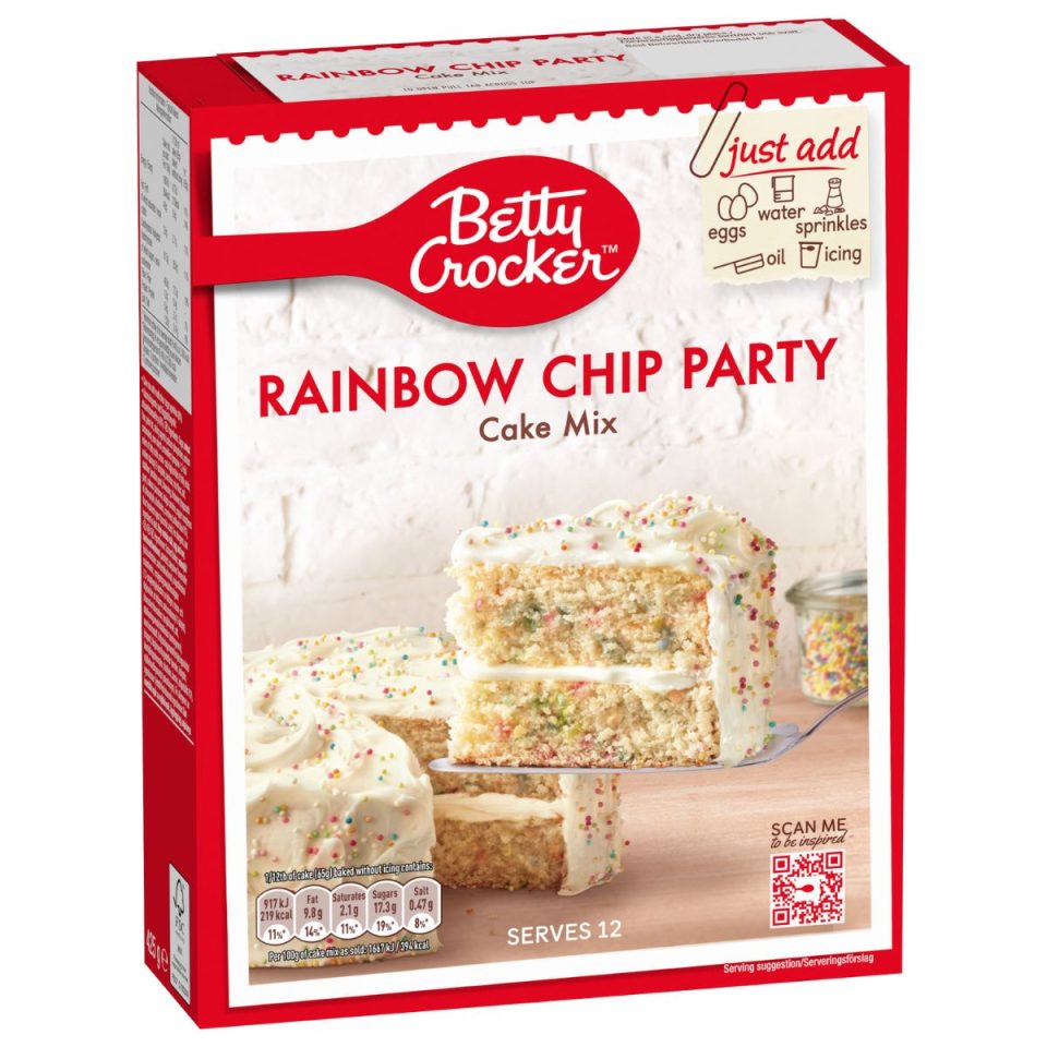 Betty Crocker Rainbow Chip Cake Mix 425 g