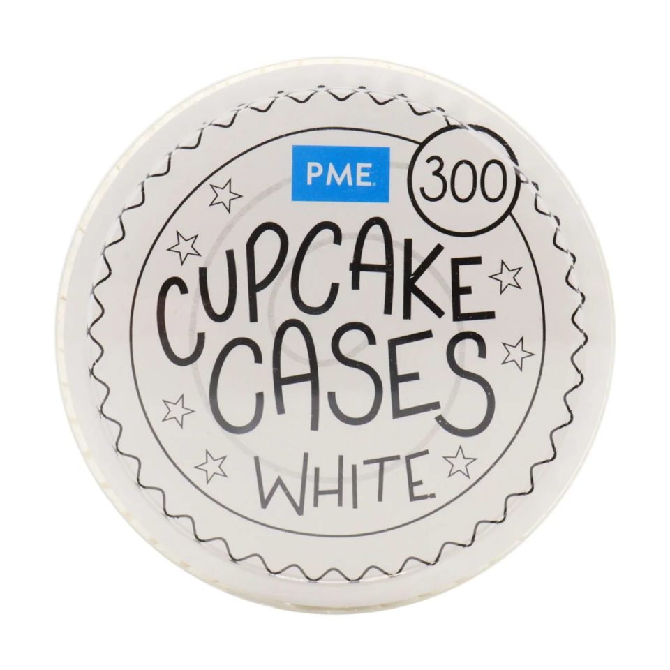 PME cupcakevormpjes White 300 stuks