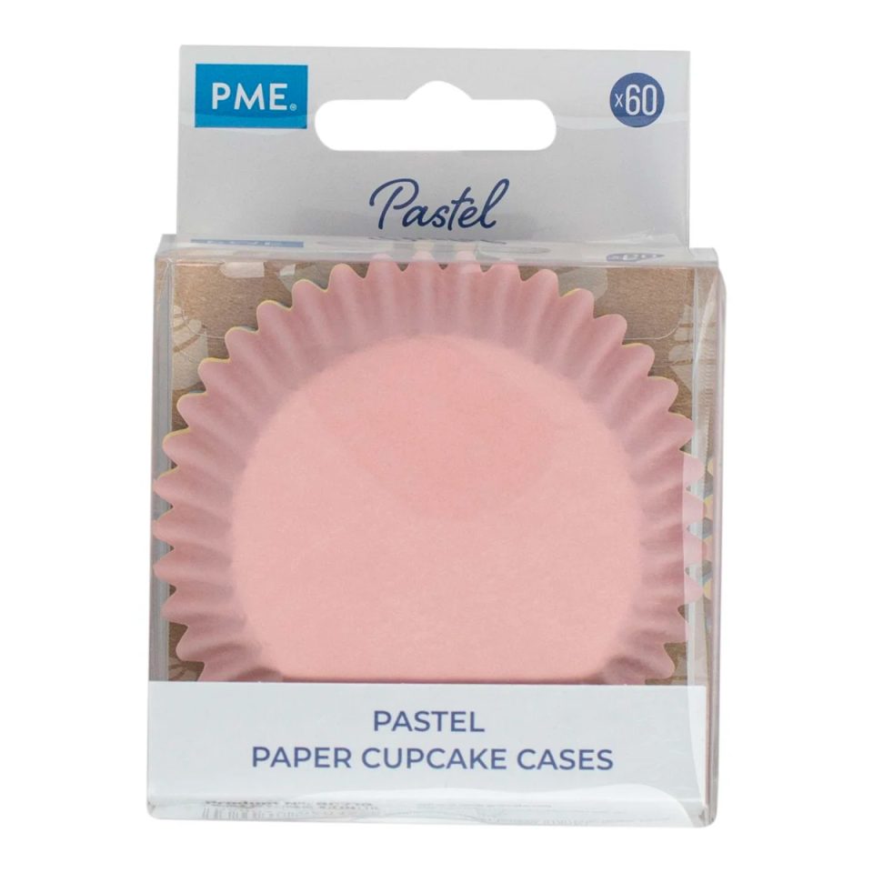 PME cupcakevormpjes Pastel 60 stuks